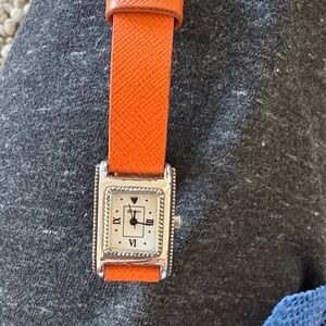 FREE SHIPPING Brighton Orange Learher Band Watch